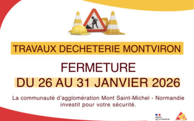 Fermeture déchèterie de Montviron – 26 au 31 janvier 2026