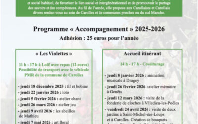 Vivre et vieillir dans son village : Programme 2025 – 2026
