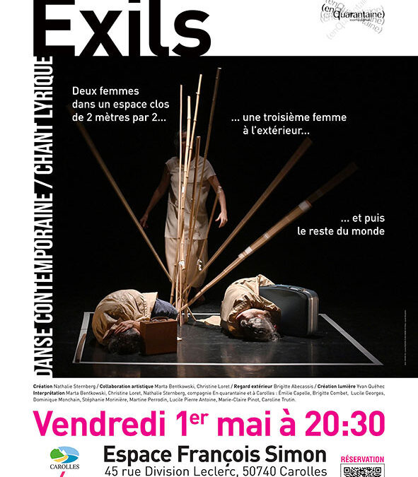 Exils – Danse contemporaine/Chant lyrique – 01/05/2026 – 20h30 – Espace François Simon