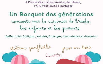 Repas intergénérationnel – L’école Marin Marie célèbre l’été (12/06/2026)