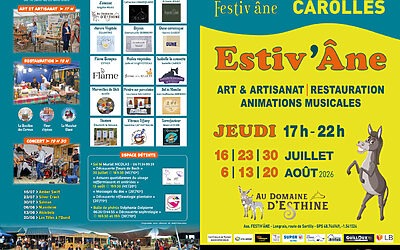 Estiv&rsquo;ânes 2026 – Au Domaine d&rsquo;Esthine