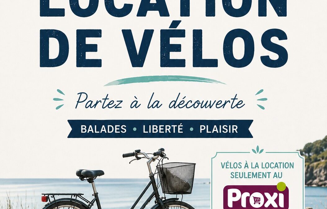 Location de vélos – Proxi Carolles – été 2026