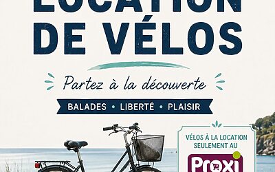 Location de vélos – Proxi Carolles – été 2026