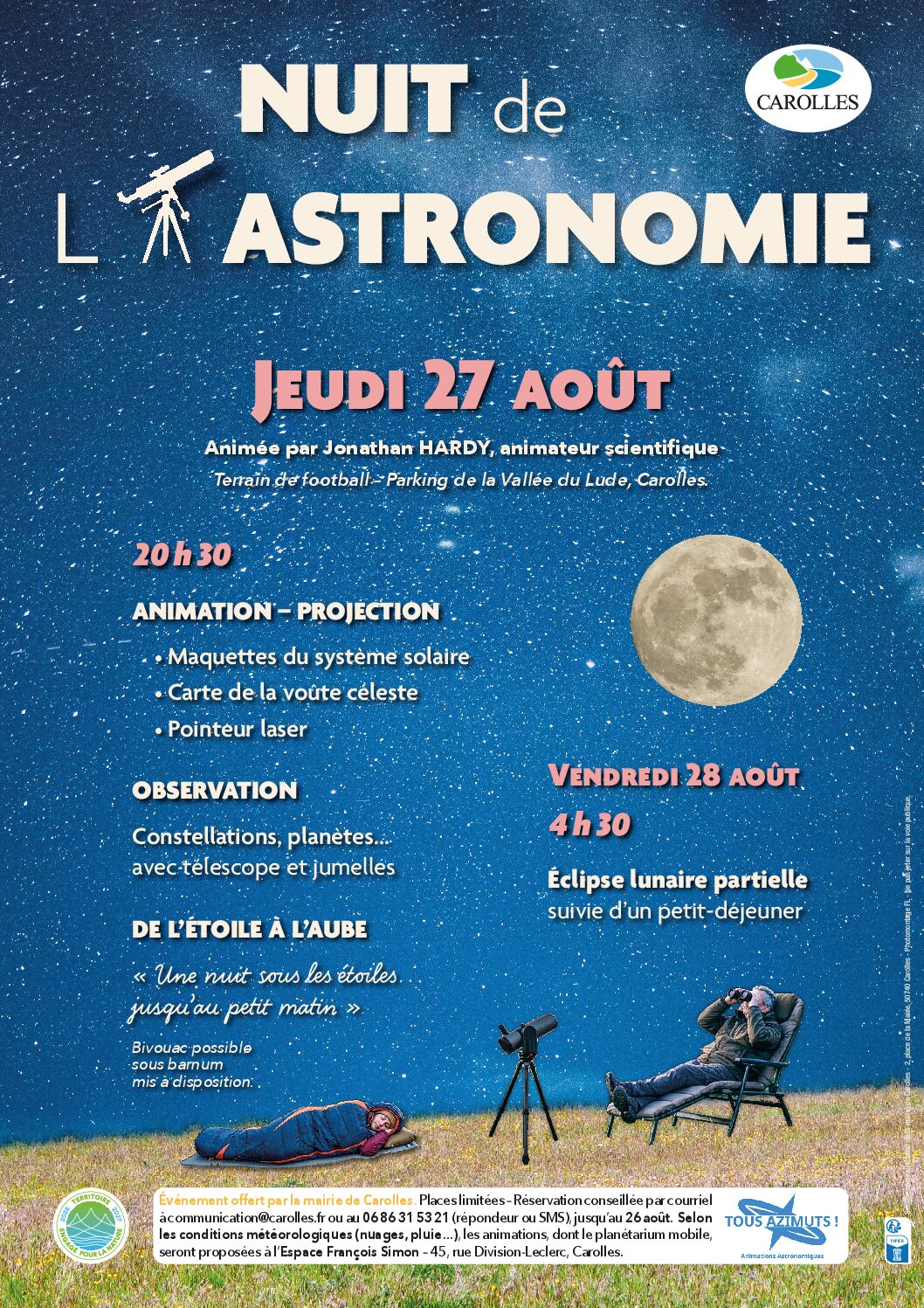 La Nuit de l’Astronomie – Jeudi 27 août
