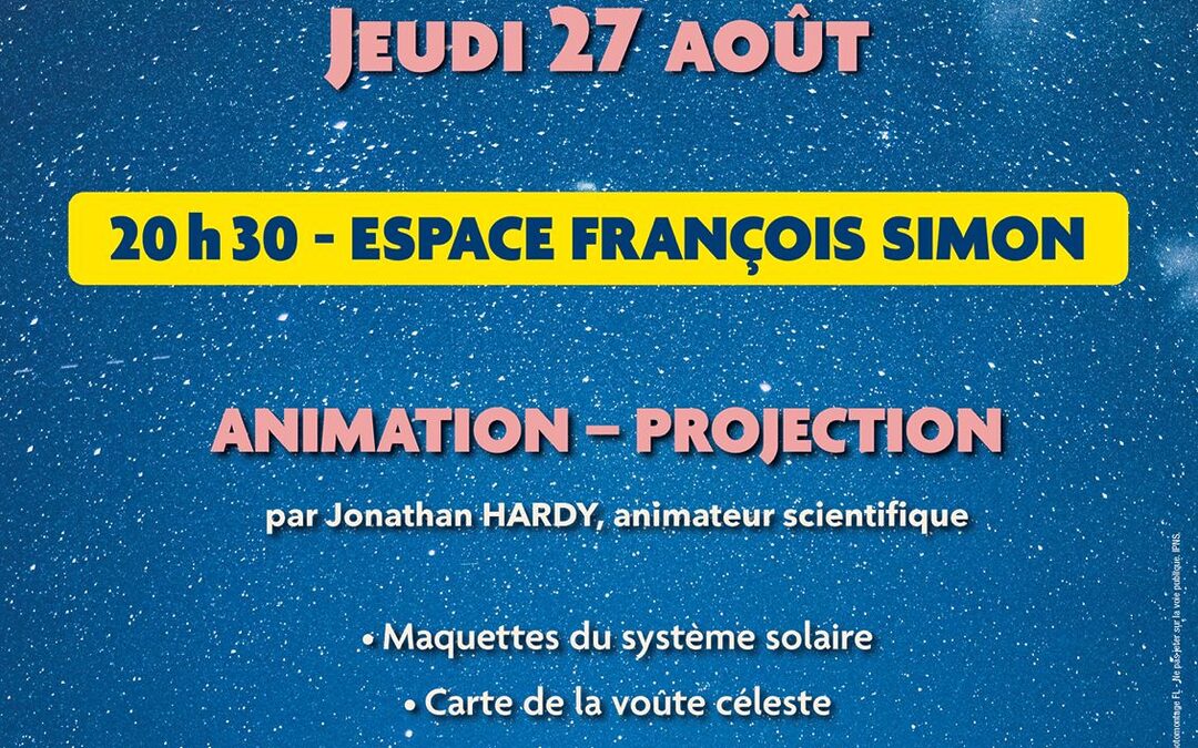 La Nuit de l&rsquo;Astronomie – Jeudi 27 août