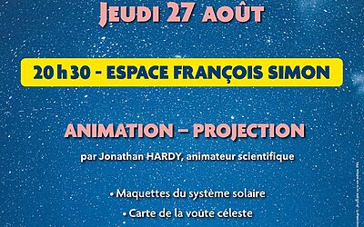 La Nuit de l&rsquo;Astronomie – Jeudi 27 août