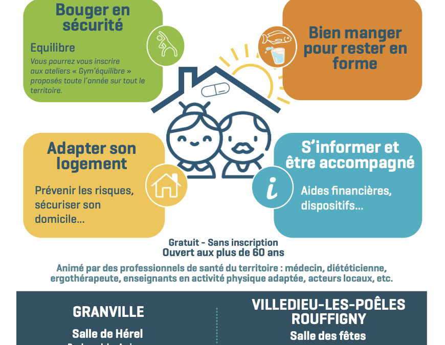 Conférence – Bien vivre chez soi, le plus longtemps possible – jeudi 10 septembre (Granville)