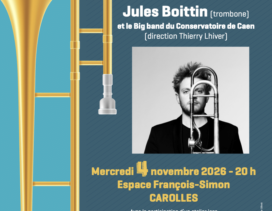 Concert de Jazz – Mercredi 4 Novembre (20h) – Salle François Simon