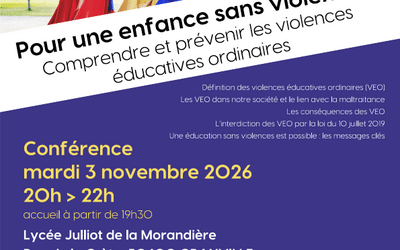 GTM Conférence – « Comprendre et prévenir les violences éducatives ordinaires » – 03/11/2026